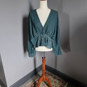 Elegant Teal Women's Top
